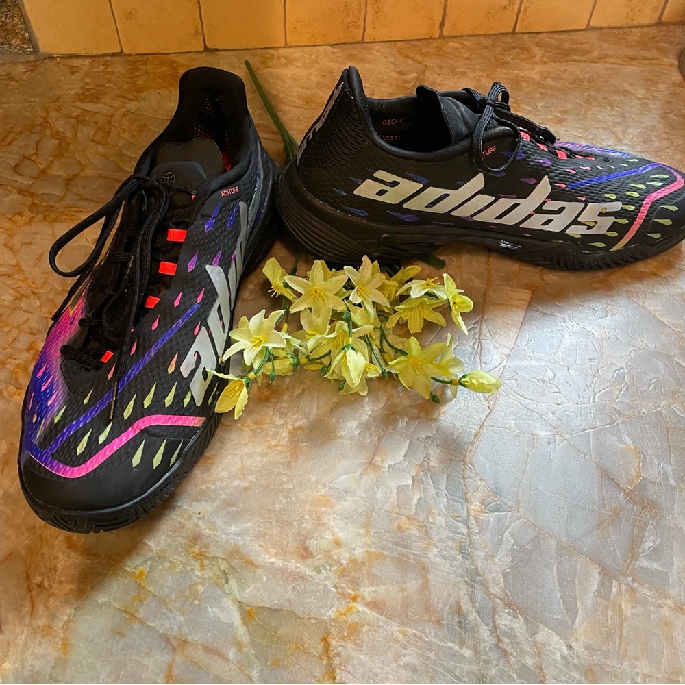 NWOT Adidas Barricade Colorful Performance Tennis Shoe 10